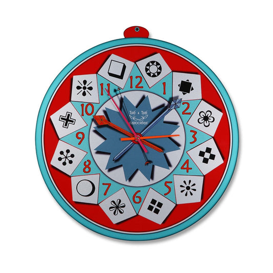 INDIAN CLOCK - Aluminum Wall Clock image 0