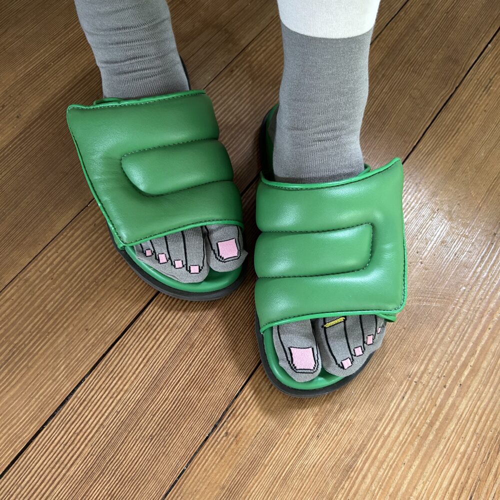 PEDICURE PRINT TABI-SOCKS [monotone] image 7