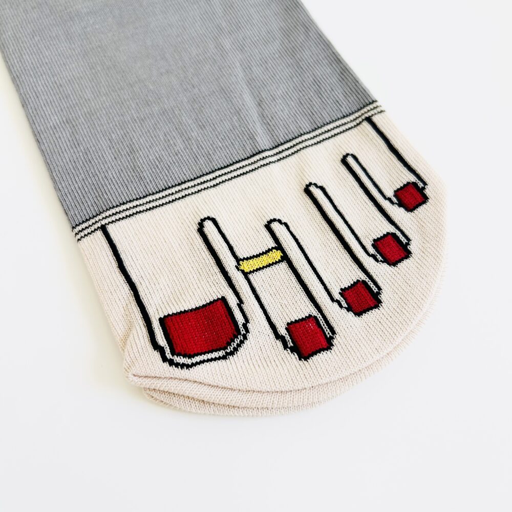 PEDICURE PRINT SOCKS [color] image 5