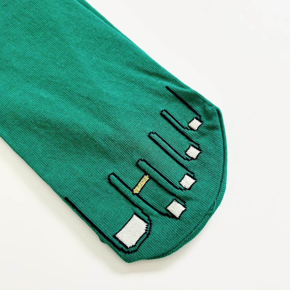 PEDICURE PRINT SOCKS [solid] image 2
