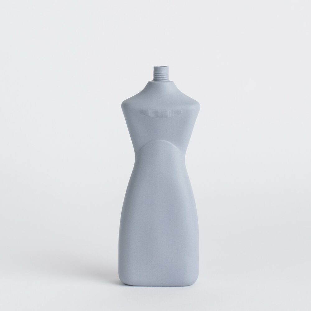 PORCELAIN BOTTLE VASE  #8<span> - </span>old purple image