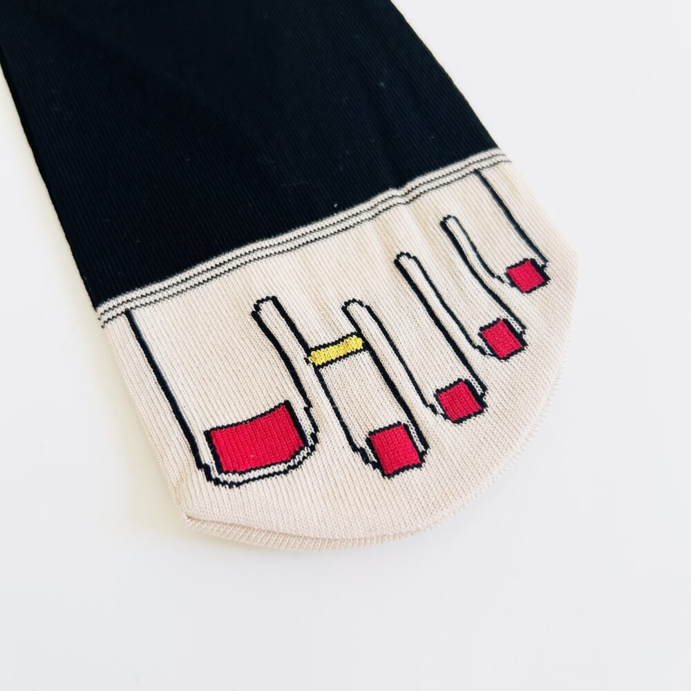 PEDICURE PRINT SOCKS [color] image 3