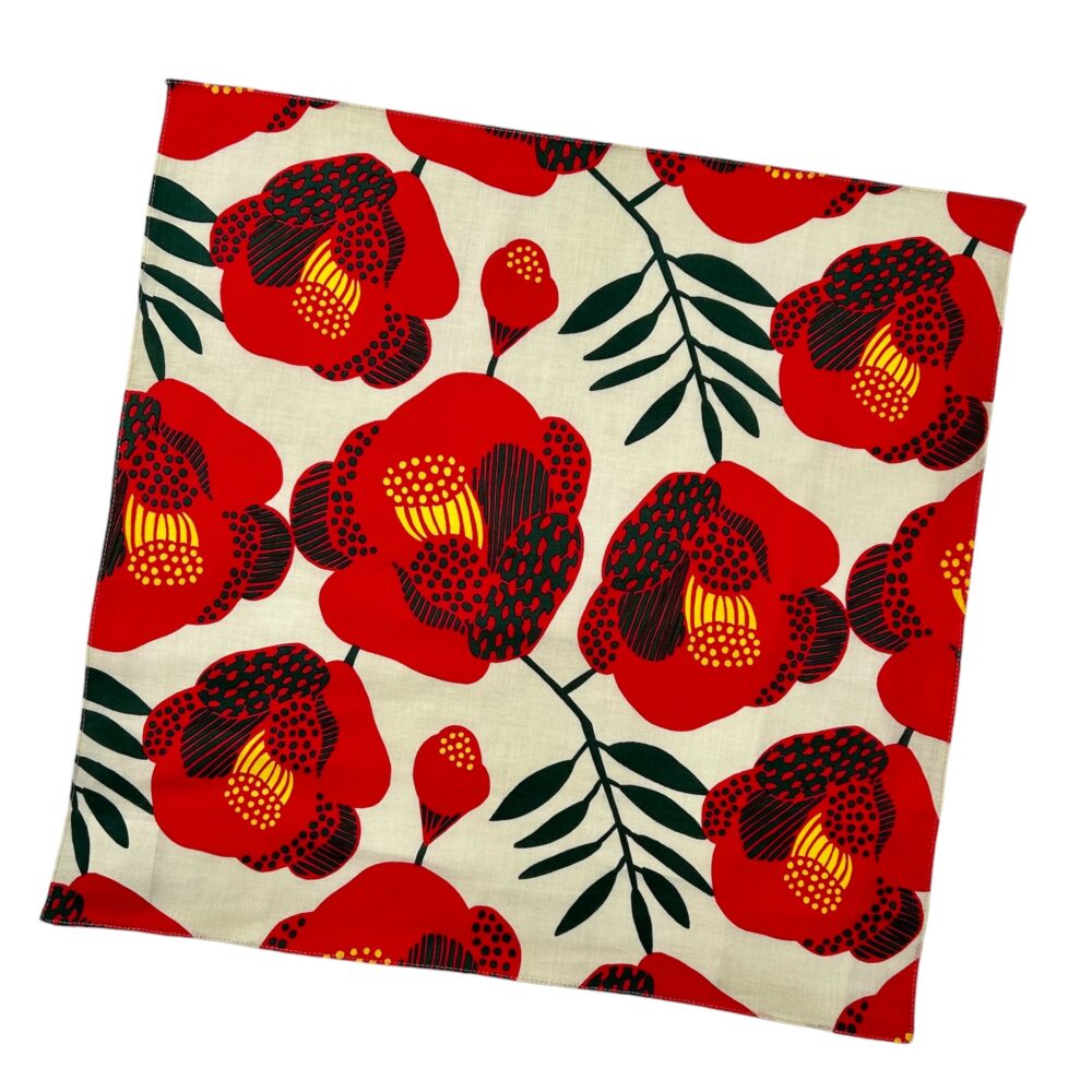 HANKACHI - Cotton Handkerchief [camellia] image 0