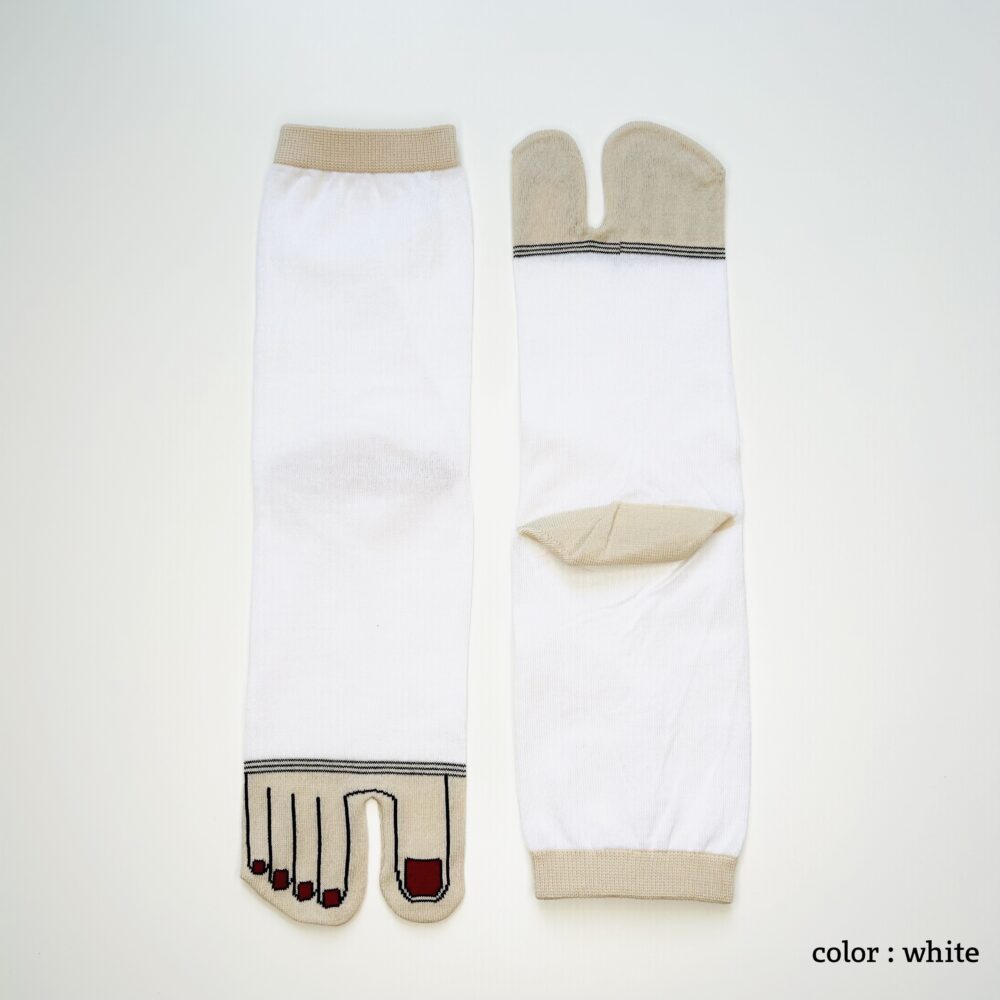 PEDICURE PRINT TABI-SOCKS [monotone] image 3