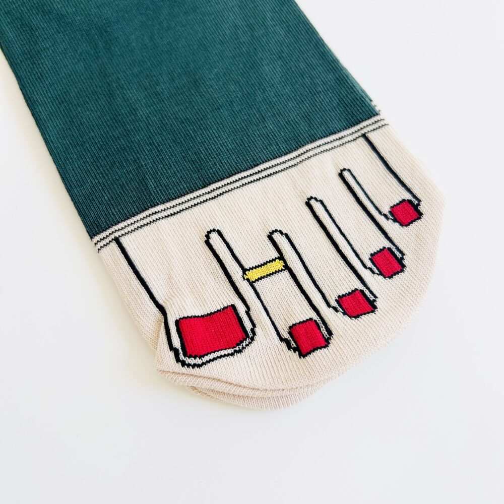 PEDICURE PRINT SOCKS [color] image 4