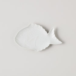 SEA BREAM – Porcelain Plate [L / white]