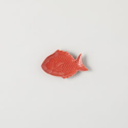 SEA BREAM – Porcelain Plate [S / red]