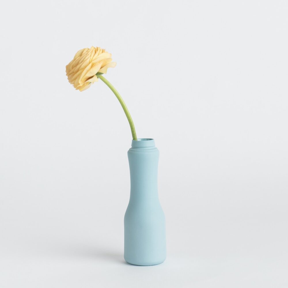 PORCELAIN BOTTLE VASE #6 2 porcelain bottle vase #6 blue 2