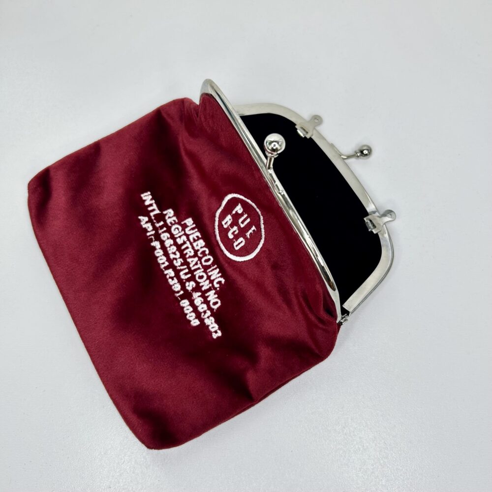 VELVET FRAME POUCH 3 velbet pouch red 3
