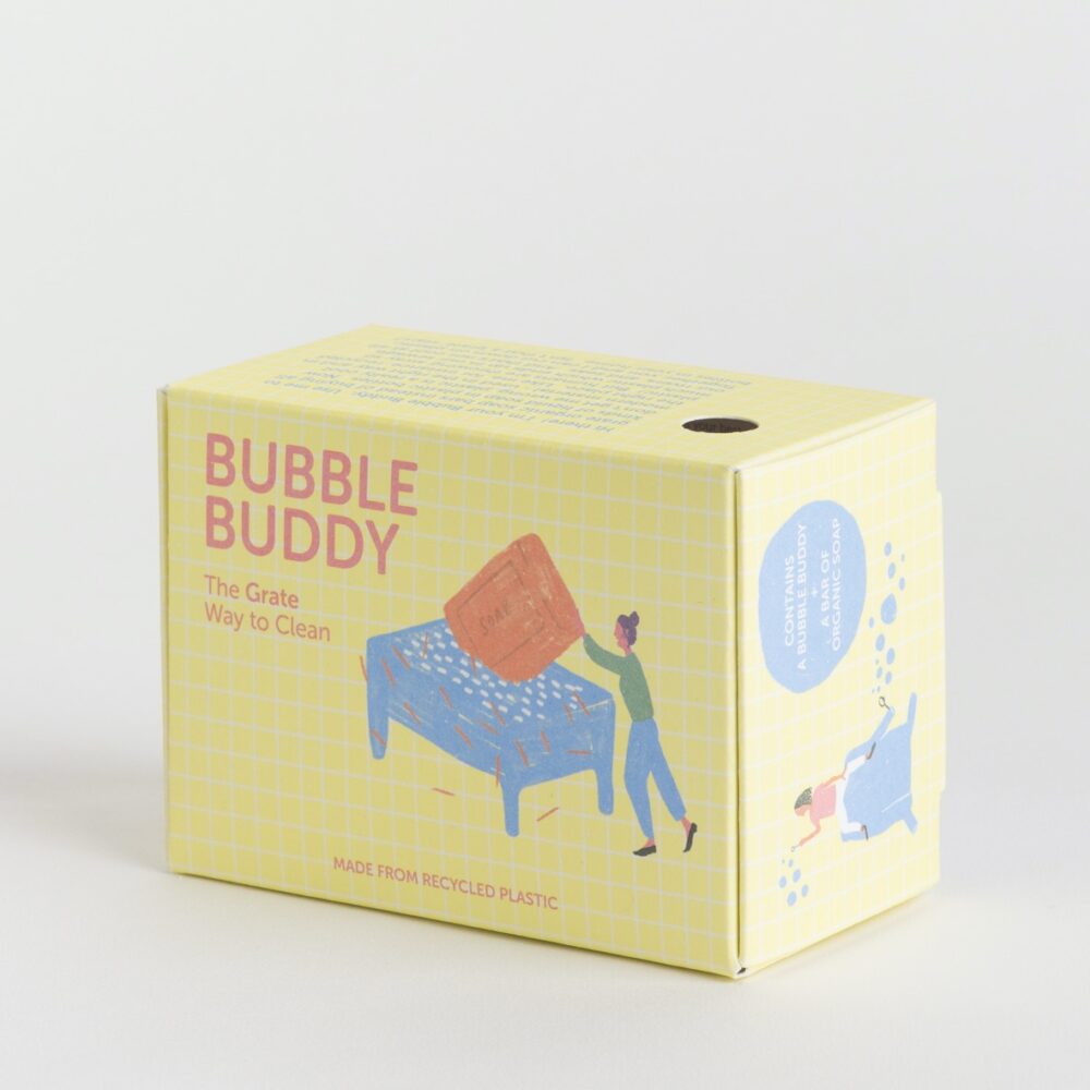 BUBBLE BUDDY KIT - Soap Dish with Grater (included Soap) 10 bubble buddy kit box 1